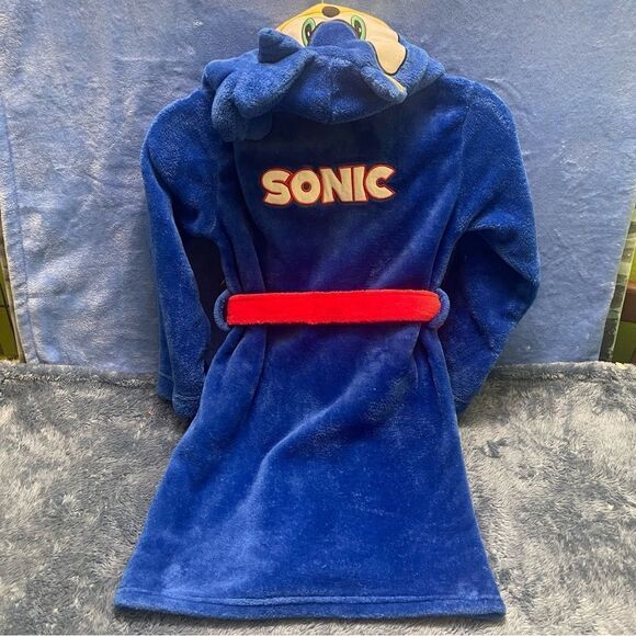 SONIC THE HEDGEHOG Fleece Robe S(6-7) - Picture 4 of 5
